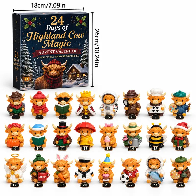 ๐ฎ2026 Highland Cow Halloween Countdown Calendar