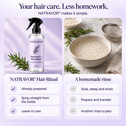 NATRAVOR® Rosemary + Rice Water Leave-In Hair Spray