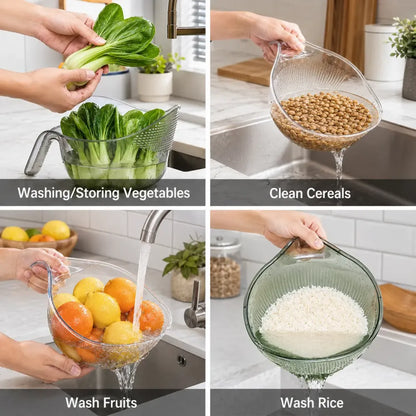 🔥hot-sale🔥Multifunctional Rice Strainer with Handle