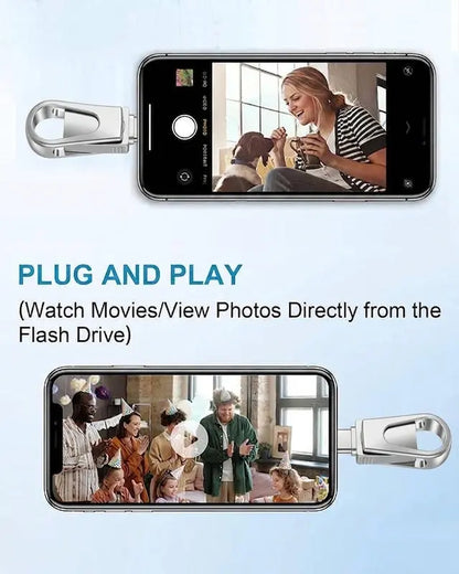 3-in-1 Thumb Drive with Dual USB Connector