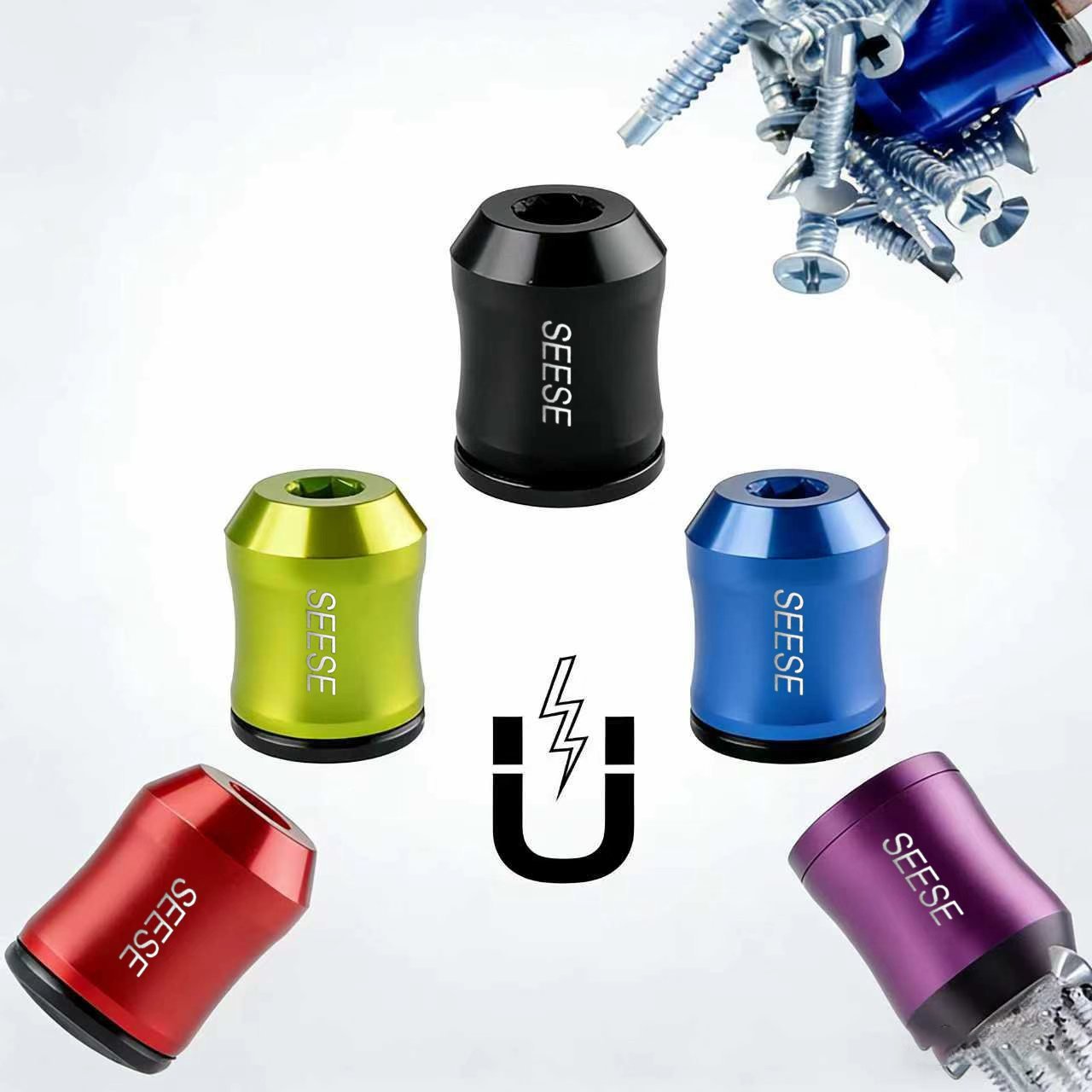 🔧SEESE Strong Magnetic Screw Ring - Never Drop Another Screw Again✨