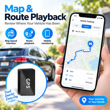 🔥 Portable Mini GPS Tracker with Real-Time Location & Safe-Zone Alerts