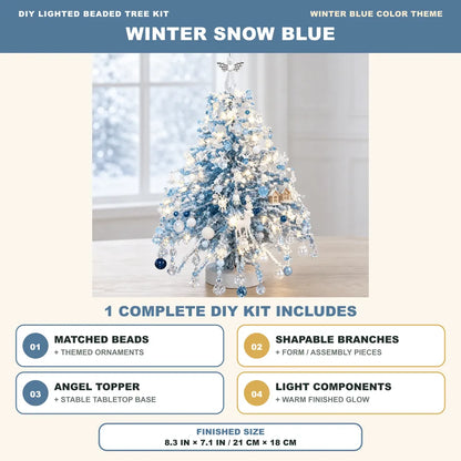 🔥HOT SALE🔥DIY Lighted Beaded Tabletop Tree Craft Kit