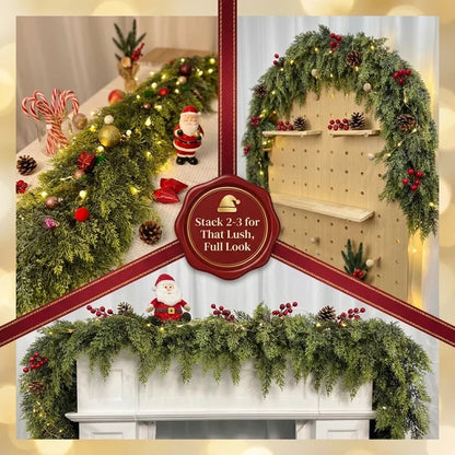 🔥hot-sale🔥6FT Artificial Cedar Christmas Garland