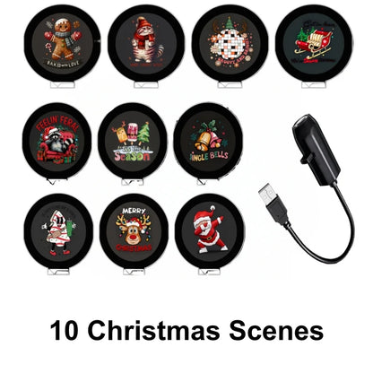 🔥Plug-&-Play HD Christmas Projector – 6 or 10 Festive Scenes