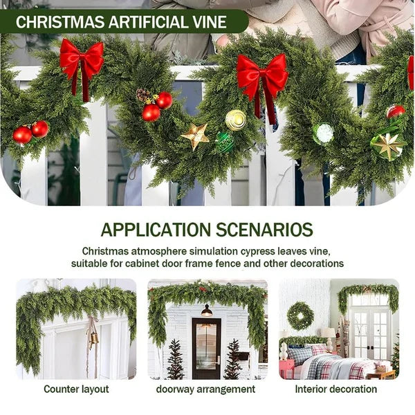 🔥hot-sale🔥6FT Artificial Cedar Christmas Garland