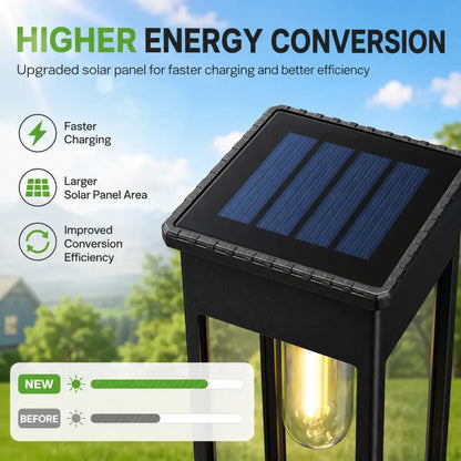 6-Pack Solar Pathway Lights - Warm White or Cool White