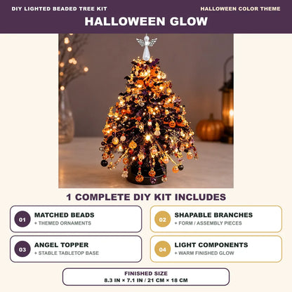 🔥HOT SALE🔥DIY Lighted Beaded Tabletop Tree Craft Kit