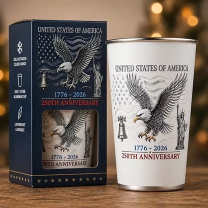 🦅🎉USA 250th Anniversary Color Changing Cup |  Pour Ice-Cold Beer 🎉