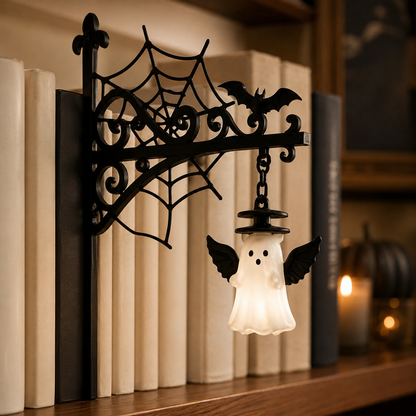 🔥 NEW FOR HALLOWEEN 2026 | 👻 Bookshelf Lantern Light – Cozy Halloween Décor for Book Lovers