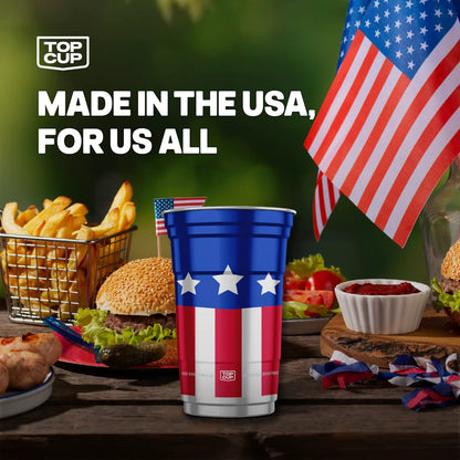 🇺🇸✨ 250th Anniversary Patriotic Aluminum Party Cups – Reusable Red, White & Blue Celebration Tumblers 🎆🥤