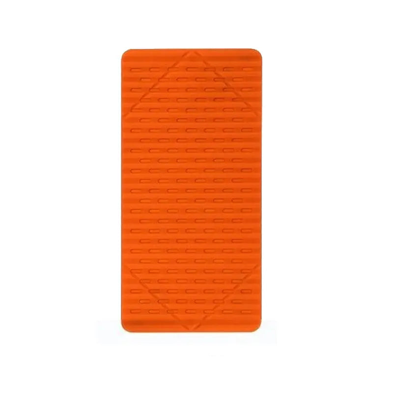 Portable Foldable Silicone Phone Holder, Bendable Freely into Any Shape, Multi-Angle Adjustable Stand for Mobile Phone, Tablet, Laptop, Anti-Slip Desktop Mount, Universal Fit, Home Office Travel Use, Orange Black
