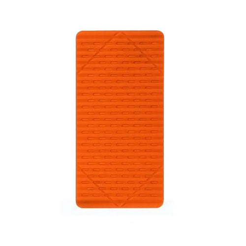 Portable Foldable Silicone Phone Holder, Bendable Freely into Any Shape, Multi-Angle Adjustable Stand for Mobile Phone, Tablet, Laptop, Anti-Slip Desktop Mount, Universal Fit, Home Office Travel Use, Orange Black