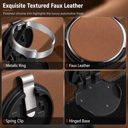 Universal Foldable Car Cup Holder with Hook